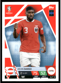 Kevin Danso, Kartička, Topps Match Attax UEFA EURO 2024, BASE Kevin Danso, Kartička, Topps Match Attax UEFA EURO 2024, BASE