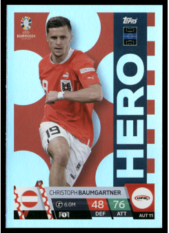 Christoph Baumgartner, Kartička, Topps Match Attax UEFA EURO 2024, BASE