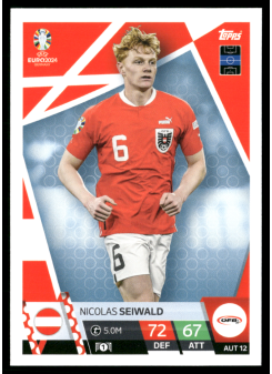 Nicolas Seiwald, Kartička, Topps Match Attax UEFA EURO 2024, BASE