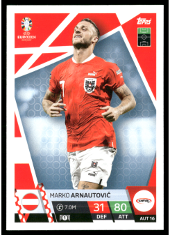 Marko Arnautović, Kartička, Topps Match Attax UEFA EURO 2024, BASE