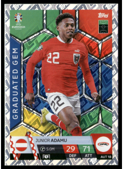 Junior Adamu, Kartička, Topps Match Attax UEFA EURO 2024, BASE