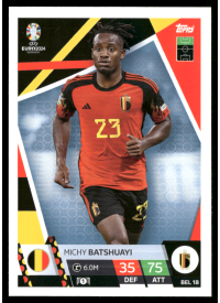 Michy Batshuayi, Kartička, Topps Match Attax UEFA EURO 2024, BASE