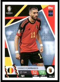 Yannick Carrasco, Kartička, Topps Match Attax UEFA EURO 2024, BASE