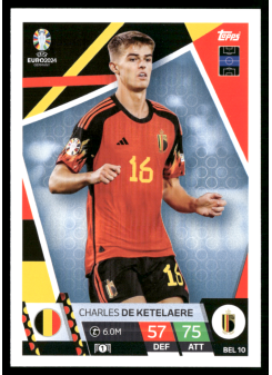 Charles De Ketelaere, Kartička, Topps Match Attax UEFA EURO 2024, BASE