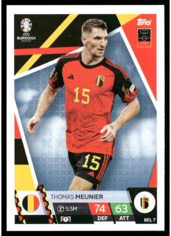 Thomas Meunier, Kartička, Topps Match Attax UEFA EURO 2024, BASE