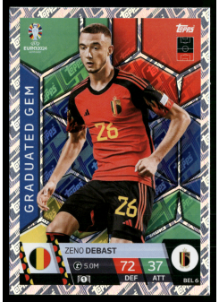 Zeno Debast, Kartička, Topps Match Attax UEFA EURO 2024, BASE