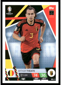 Arthur Theate, Kartička, Topps Match Attax UEFA EURO 2024, BASE