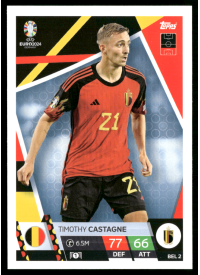 Timothy Castagne, Kartička, Topps Match Attax UEFA EURO 2024, BASE