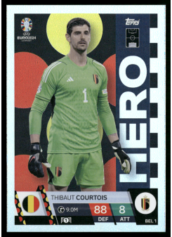 Thibaut Courtois, Kartička, Topps Match Attax UEFA EURO 2024, BASE