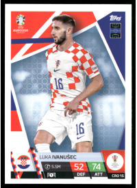 Luka Ivanušec, Kartička, Topps Match Attax UEFA EURO 2024, BASE