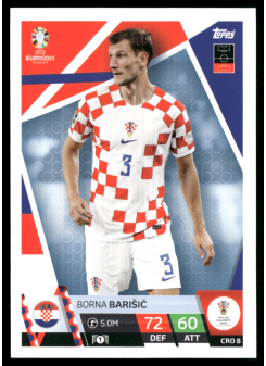 Borna Barišić, Kartička, Topps Match Attax UEFA EURO 2024, BASE