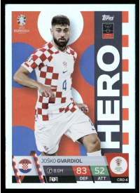 Joško Gvardiol, Kartička, Topps Match Attax UEFA EURO 2024, BASE