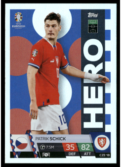 Patrik Schick, Kartička, Topps Match Attax UEFA EURO 2024, BASE