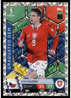 Adam Hložek, Kartička, Topps Match Attax UEFA EURO 2024, BASE