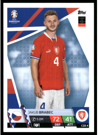Jakub Brabec, Kartička, Topps Match Attax UEFA EURO 2024, BASE