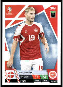 Jonas Wind, Kartička, Topps Match Attax UEFA EURO 2024, BASE