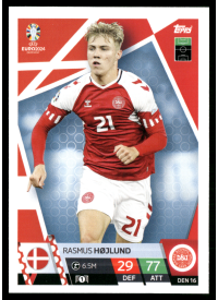 Rasmus Højlund, Kartička, Topps Match Attax UEFA EURO 2024, BASE