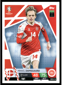 Mikkel Damsgaard, Kartička, Topps Match Attax UEFA EURO 2024, BASE