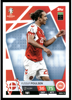 Yussuf Poulsen, Kartička, Topps Match Attax UEFA EURO 2024, BASE