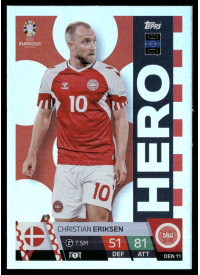 Christian Eriksen, Kartička, Topps Match Attax UEFA EURO 2024, BASE