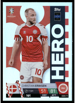 Christian Eriksen, Kartička, Topps Match Attax UEFA EURO 2024, BASE