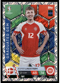 Jesper Lindstrøm, Kartička, Topps Match Attax UEFA EURO 2024, BASE