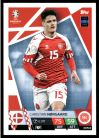 Christian Nørgaard, Kartička, Topps Match Attax UEFA EURO 2024, BASE