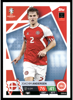 Joachim Andersen, Kartička, Topps Match Attax UEFA EURO 2024, BASE