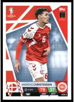 Andreas Christensen, Kartička, Topps Match Attax UEFA EURO 2024, BASE