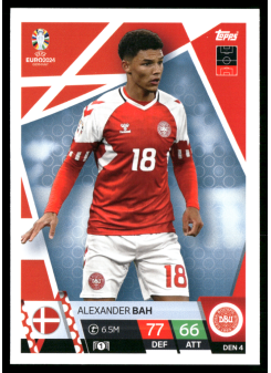 Alexander Bah, Kartička, Topps Match Attax UEFA EURO 2024, BASE