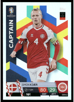 Simon Kjær, Kartička, Topps Match Attax UEFA EURO 2024, BASE