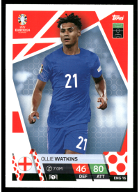 Ollie Watkins, Kartička, Topps Match Attax UEFA EURO 2024, BASE