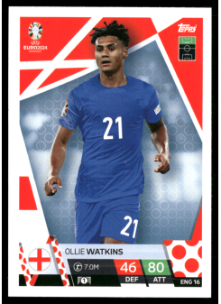 Ollie Watkins, Kartička, Topps Match Attax UEFA EURO 2024, BASE