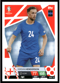 Jordan Henderson, Kartička, Topps Match Attax UEFA EURO 2024, BASE