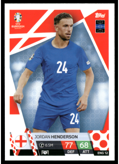 Jordan Henderson, Kartička, Topps Match Attax UEFA EURO 2024, BASE
