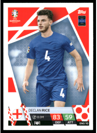 Declan Rice, Kartička, Topps Match Attax UEFA EURO 2024, BASE
