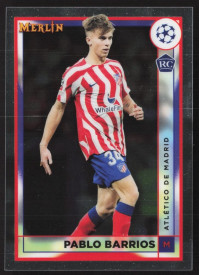 Pablo Barrios, Kartička, Topps Merlin Chrome UEFA Club Competitions 2022-2023, BASE
