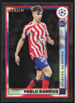 Pablo Barrios, Kartička, Topps Merlin Chrome UEFA Club Competitions 2022-2023, BASE