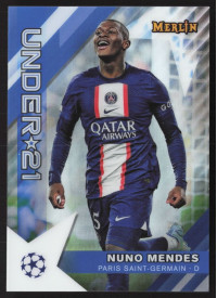 Nuno Mendes, Kartička, Topps Merlin Chrome UEFA Club Competitions 2022-2023, INSERT