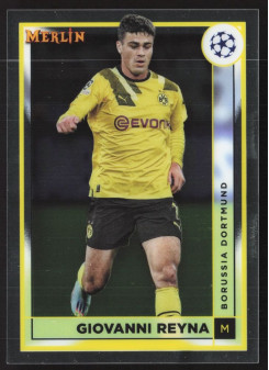 Giovanni Reyna, Kartička, Topps Merlin Chrome UEFA Club Competitions 2022-2023, BASE