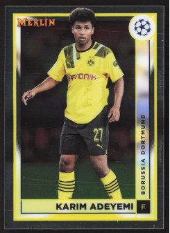Karim Adeyemi, Kartička, Topps Merlin Chrome UEFA Club Competitions 2022-2023, BASE