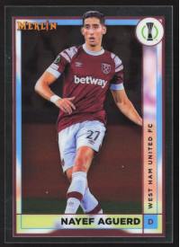 Nayef Aguerd, Kartička, Topps Merlin Chrome UEFA Club Competitions 2022-2023, BASE
