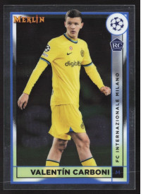 Valentin Carboni, Kartička, Topps Merlin Chrome UEFA Club Competitions 2022-2023, BASE