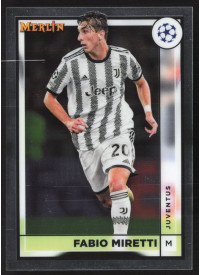 Fabio Miretti, Kartička, Topps Merlin Chrome UEFA Club Competitions 2022-2023, BASE