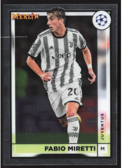 Fabio Miretti, Kartička, Topps Merlin Chrome UEFA Club Competitions 2022-2023, BASE