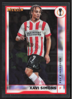 Xavi Simons, Kartička, Topps Merlin Chrome UEFA Club Competitions 2022-2023, BASE