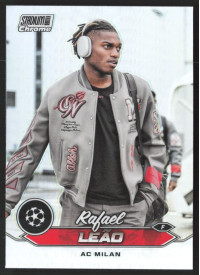 Rafael Leao, Kartička, 2023-24 Topps Stadium Club Chrome UEFA Club Competitions, Refractor