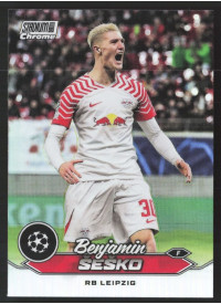 Benjamin Sesko, Kartička, 2023-24 Topps Stadium Club Chrome UEFA Club Competitions, Refractor