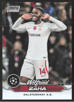 Wilfried Zaha, Kartička, 2023-24 Topps Stadium Club Chrome UEFA Club Competitions, Refractor