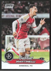 Gabriel Martinelli, Kartička, 2023-24 Topps Stadium Club Chrome UEFA Club Competitions, Refractor